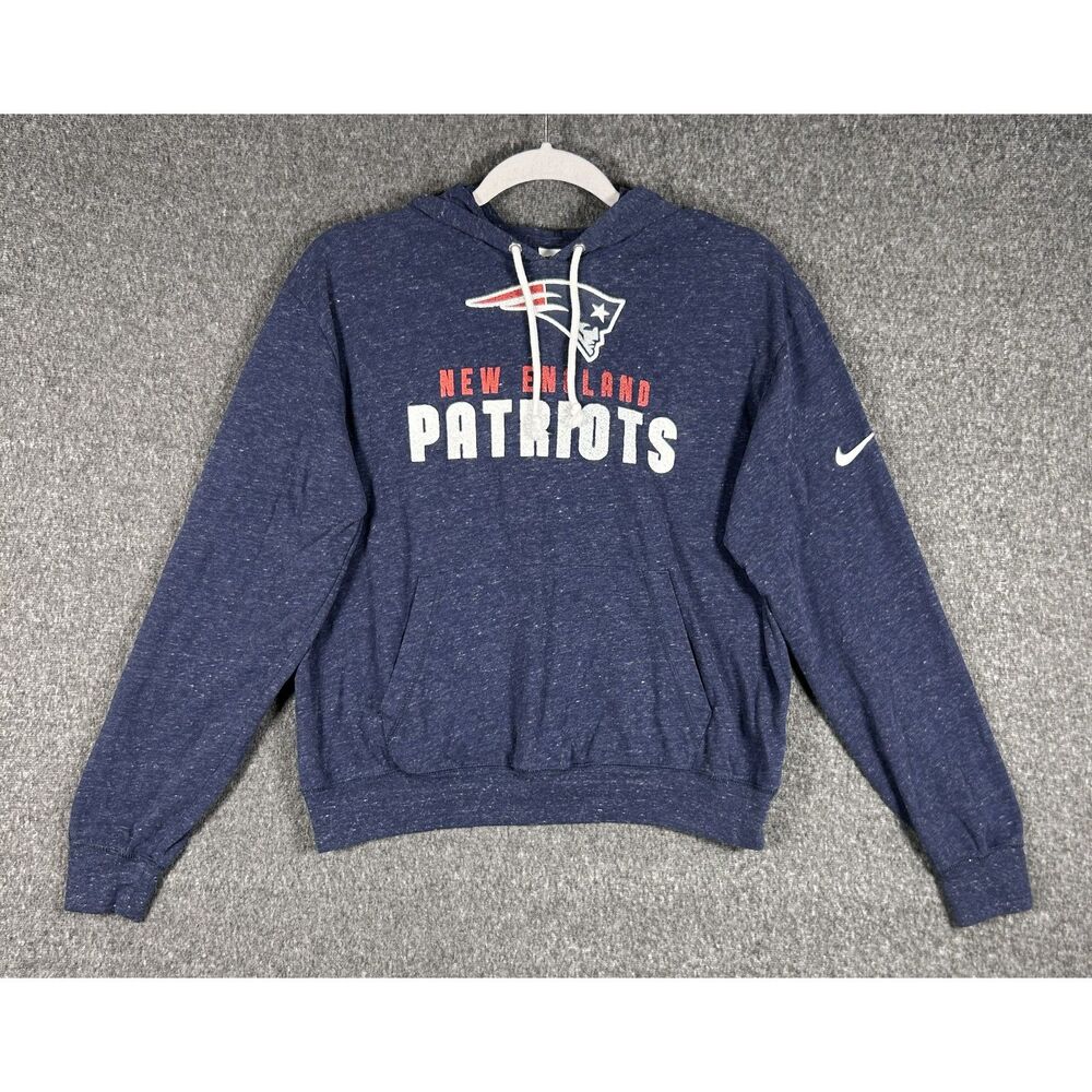 Nike NFL New England Patriots Women's Gym Vintage Pullover Hoodie - Navy, Size M